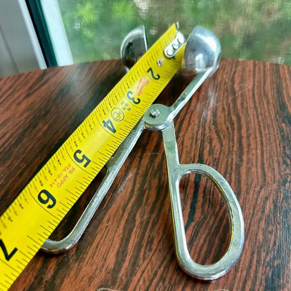 Vintage Metal Meatball Tongs – Mid Century Food Scoop Tool Taiwan Kitchen Gadget